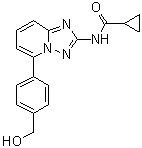 N-[5-[4-(Hydroxymethyl)phenyl][1,2,4]triazolo[1,5-a]pyridin-2-yl]cyclopropanecarboxamide molecular structure (CAS 1142936-49-9)