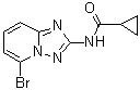 N-(5-Bromo[1,2,4]triazolo[1,5-a]pyridin-2-yl)cyclopropanecarboxamide molecular structure (CAS 1142943-96-1)