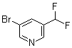 结构式 CAS# 114468-04-1, 3-溴-5-(二氟甲基)吡啶