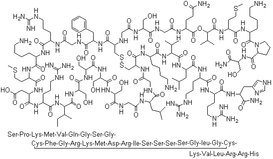 Nesiritide acetate molecular structure (CAS 114471-18-0)