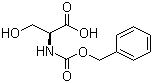 结构式 CAS# 1145-80-8, N-苄氧羰基-L-丝氨酸