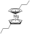 Bis(n-propylcyclopentadienyl)magnesium molecular structure (CAS 114504-74-4)