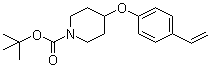 4-(4-Ethenylphenoxy)-1-piperidinecarboxylic acid tert-butyl ester molecular structure (CAS 1146080-20-7)