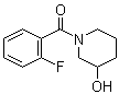 (2-Fluorophenyl)(3-hydroxy-1-piperidinyl)methanone molecular structure (CAS 1146080-21-8)
