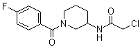 2-Chloro-N-[1-(4-fluorobenzoyl)-3-piperidinyl]acetamide molecular structure (CAS 1146080-30-9)