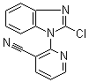2-(2-Chloro-1H-benzimidazol-1-yl)-3-pyridinecarbonitrile molecular structure (CAS 1146080-76-3)