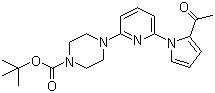 4-[6-(2-Acetyl-1H-pyrrol-1-yl)-2-pyridinyl]-1-piperazinecarboxylic acid tert-butyl ester molecular structure (CAS 1146080-83-2)