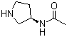 结构式 CAS# 114636-31-6, (3S)-(-)-3-乙酰胺基吡咯烷