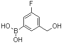 [3-Fluoro-5-(hydroxymethyl)phenyl]boronic acid molecular structure (CAS 1146614-40-5)