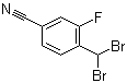 4-(Dibromomethyl)-3-fluorobenzonitrile molecular structure (CAS 1146699-62-8)