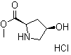 structure of CAS# 114676-59-4, (2R,4R)-4-Hydroxypyrrolidine-2-carboxylic acid methyl ester hydrochloride
