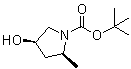(2S,4R)-4-Hydroxy-2-methylpyrrolidine-1-carboxylic acid tert-butyl ester molecular structure (CAS 114676-61-8)