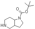 结构式 CAS# 1147422-00-1, 八氢-1H-吡咯并[3,2-c]吡啶-1-羧酸叔丁酯