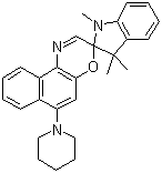 1,3,3-Trimethylindolino-6'-(1-piperidinyl)spironaphthoxazine molecular structure (CAS 114747-45-4)