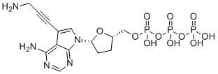 7-Deaza-7-propargylamino-ddATP molecular structure (CAS 114748-69-5)