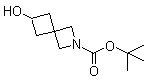 structure of CAS# 1147557-97-8, tert-Butyl 6-hydroxy-2-azaspiro[3.3]heptane-2-carboxylate;6-Hydroxy-2-azaspiro[3.3]heptane-2-carboxylic acid tert-butyl ester