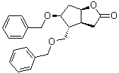 结构式 CAS# 114826-79-8, (3aS,4R,5S,6aR)-六氢-5-(苯基甲氧基)-4-[(苯基甲氧基)甲基]-2H-环戊二烯并[b]呋喃-2-酮