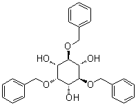 结构式 CAS# 114828-08-9, 2,4,6-三-O-苄基-myo-肌醇