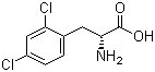 D-2,4-二氯苯丙氨酸分子结构 (CAS 114872-98-9)