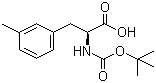 structure of CAS# 114873-06-2, Boc-3-methyl-L-phenylalanine;Boc-Phe(3-Me)-OH; Boc-L-3-Methylphe; tert-Butoxycarbonyl-L-3-methylphenylalanine