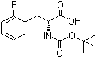 Boc-2-fluoro-D-phenylalanine molecular structure (CAS 114873-10-8)