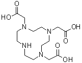 1,4,7,10-Tetraazacyclododecane-1,4,7-triacetic acid molecular structure (CAS 114873-37-9)
