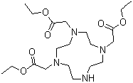 结构式 CAS# 114873-52-8, 1,4,7-三乙氧羰基甲基-1,4,7,10-四氮杂环十二烷