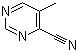 5-Methyl-4-pyrimidinecarbonitrile molecular structure (CAS 114969-63-0)