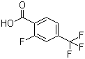 2-氟-4-三氟甲基苯甲酸分子结构 (CAS 115029-24-8)