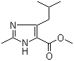 Methyl 4-isobutyl-2-methyl-1H-imidazole-5-carboxylate molecular structure (CAS 1150617-77-8)
