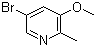 5-Bromo-3-methoxy-2-methylpyridine molecular structure (CAS 1150617-80-3)