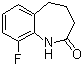 9-Fluoro-1,3,4,5-tetrahydro-2H-1-benzazepin-2-one molecular structure (CAS 1151397-80-6)