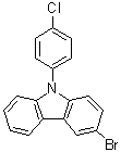 structure of CAS# 1151816-79-3, 3-Bromo-9-(4-chlorophenyl)-9H-carbazole