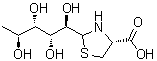 [2R-[2alpha(R*),4alpha]]-1-C-(4-羧基-2-噻唑烷基)-5-脱氧-L-阿拉伯糖醇分子结构 (CAS 115184-32-2)