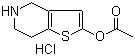 4,5,6,7-Tetrahydro-thieno[3,2-c]pyridin-2-ol 2-acetate hydrochloride molecular structure (CAS 1151904-84-5)