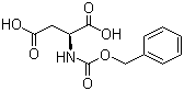 结构式 CAS# 1152-61-0, N-CBZ-L-天冬氨酸; 苯甲氧羰基-L-天门冬氨酸