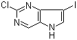 2-Chloro-7-iodo-5H-pyrrolo[3,2-d]pyrimidine molecular structure (CAS 1152475-50-7)