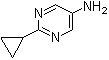 structure of CAS# 1152519-69-1, 2-Cyclopropyl-5-pyrimidinamine