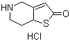 结构式 CAS# 115473-15-9, 5,6,7,7a-四氢噻吩并[3,2-c]吡啶-2(4H)-酮盐酸盐