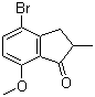 4-Bromo-7-methoxy-2-methyl-2,3-dihydro-1H-inden-1-one molecular structure (CAS 1155261-18-9)