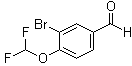 3-Bromo-4-(difluoromethoxy)benzaldehyde molecular structure (CAS 1155878-02-6)