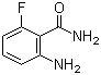2-氨基-6-氟苯甲酰胺分子结构 (CAS 115643-59-9)