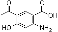 structure of CAS# 115651-29-1, 5-Acetyl-2-amino-4-hydroxybenzoic acid