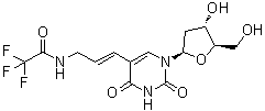 2'-Deoxy-5-[(1E)-3-[(trifluoroacetyl)amino]-1-propenyl]uridine molecular structure (CAS 115794-55-3)