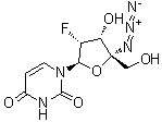 4'-C-Azido-2'-deoxy-2'-fluorouridine molecular structure (CAS 1158728-80-3)