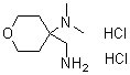 4-(Dimethylamino)tetrahydro-2H-pyran-4-methanamine hydrochloride (1:2) molecular structure (CAS 1158792-81-4)