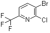 3-Bromo-2-chloro-6-(trifluoromethyl)pyridine molecular structure (CAS 1159512-34-1)
