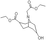 7-Ethoxycarbonyl-9-(ethoxycarbonylmethyl)-9-azabicyclo[3,3,1]nonan-3-ol molecular structure (CAS 115956-04-2)