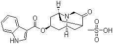 Dolasetron mesylate molecular structure (CAS 115956-13-3)