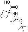 结构式 CAS# 1159736-25-0, 3-[[叔丁氧羰基]氨基]-3-氧杂环丁烷羧酸